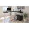Bestar Bestar Viva 72W L-Shaped Standing Desk with Credenza in black & white 19850-18 - alternate 10